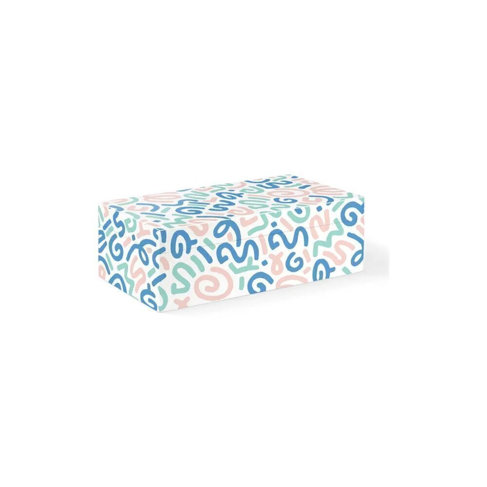 Pas‎ Squiggle Medium Rectangle Trinket Box